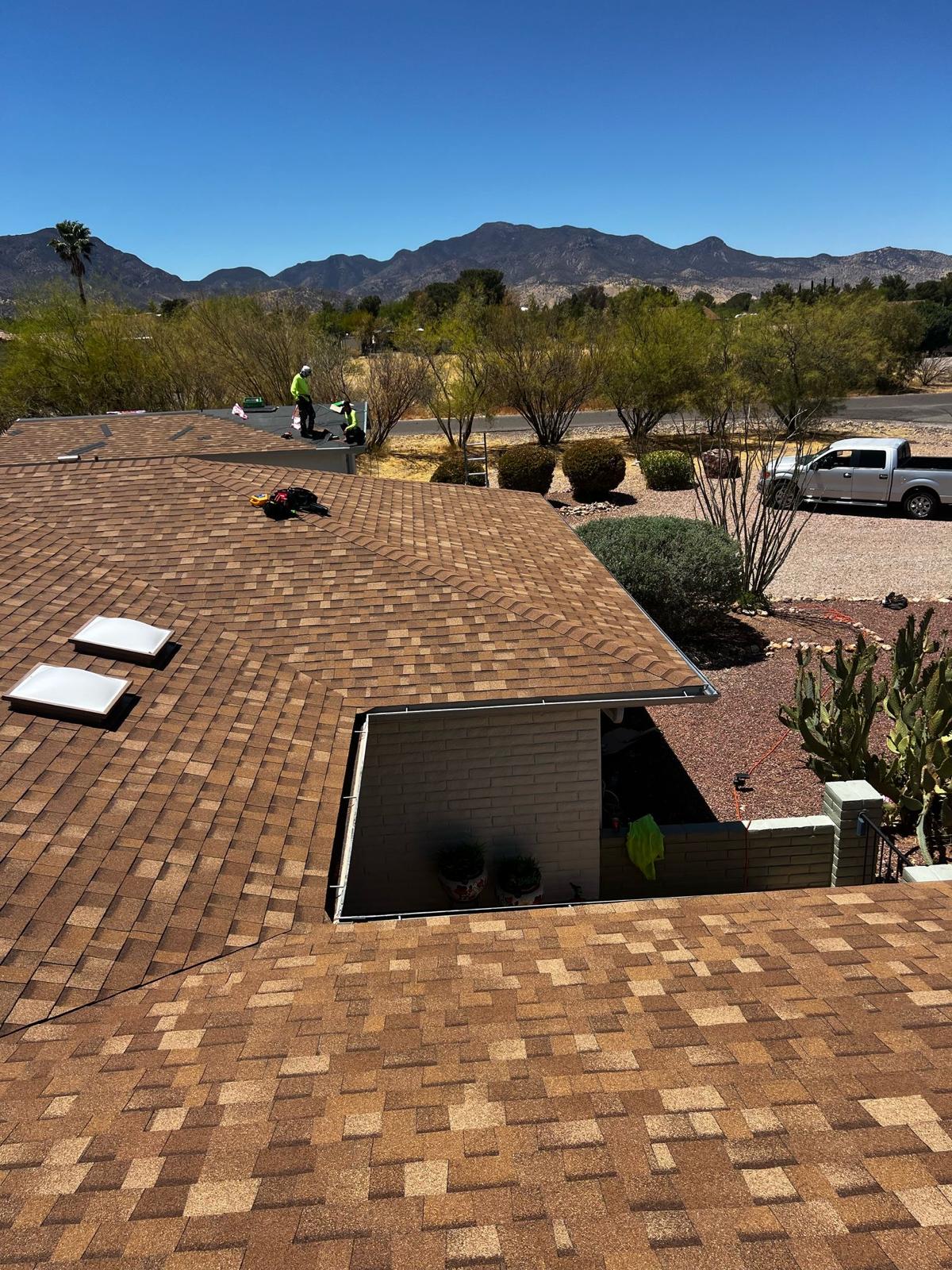 Roofing in action